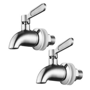 carvedexquisitely beverage dispenser replacement spigot,stainless steel faucet for water dispenser,drink dispenser replacement spout 2 pack