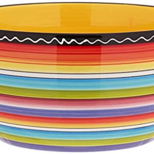 Certified International Tequila Sunrise Deep Bowl, 10.75 by 5.5-Inch,Green