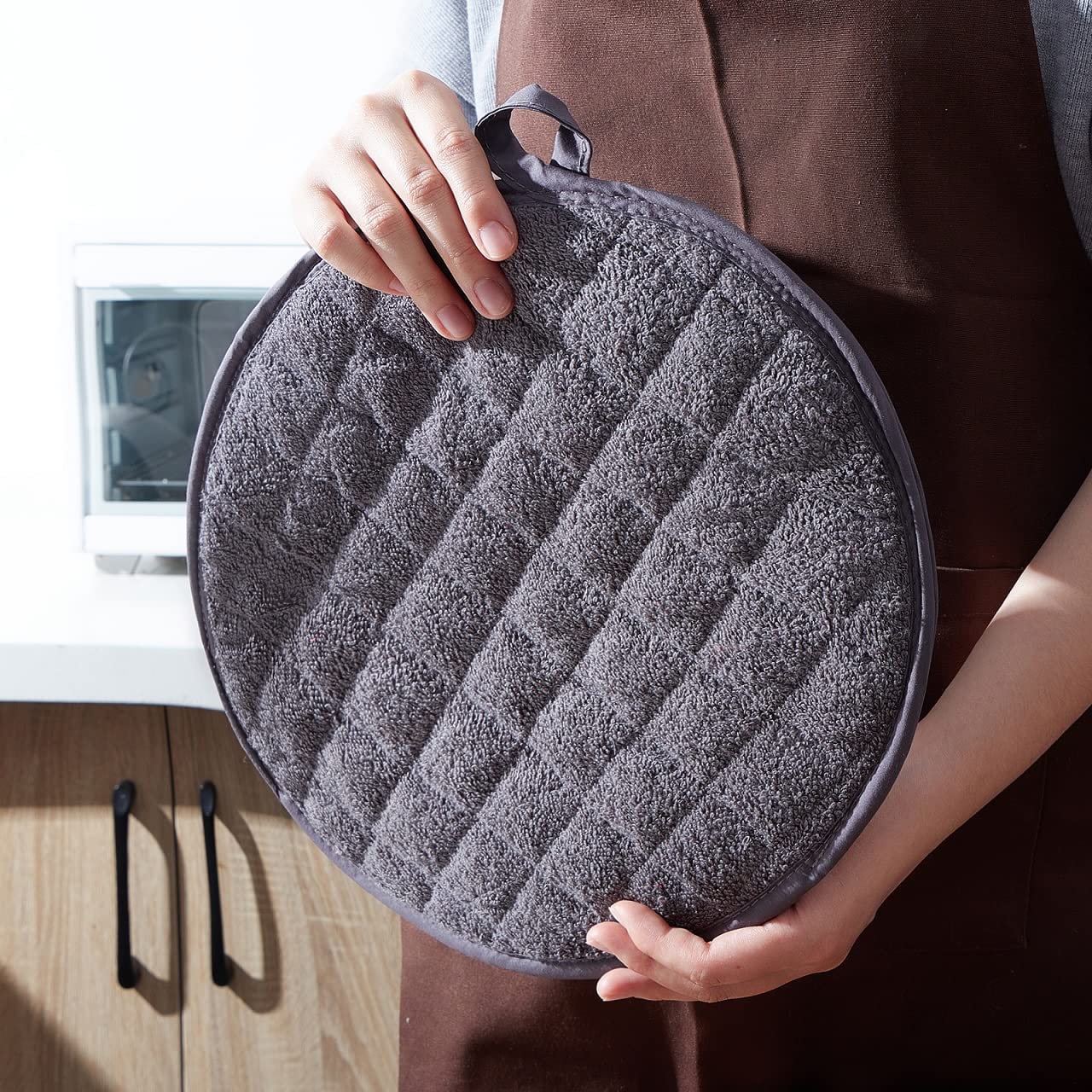 Lifaith ortilla Warmer,Tortilla Server,Pancake Keeper,Size 12” High Density Fabric Keep Warm,Bag to Keep Food Warm (Dark Grey) …