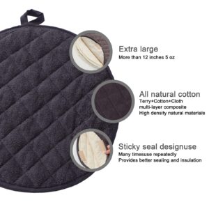 Lifaith ortilla Warmer,Tortilla Server,Pancake Keeper,Size 12” High Density Fabric Keep Warm,Bag to Keep Food Warm (Dark Grey) …