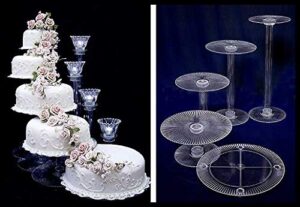 5 tier cascade wedding plastic cake stand (style r500)
