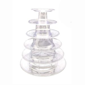 6 tier macaron tower stand for wedding birthday party,plastic display stand for cupcake cake2