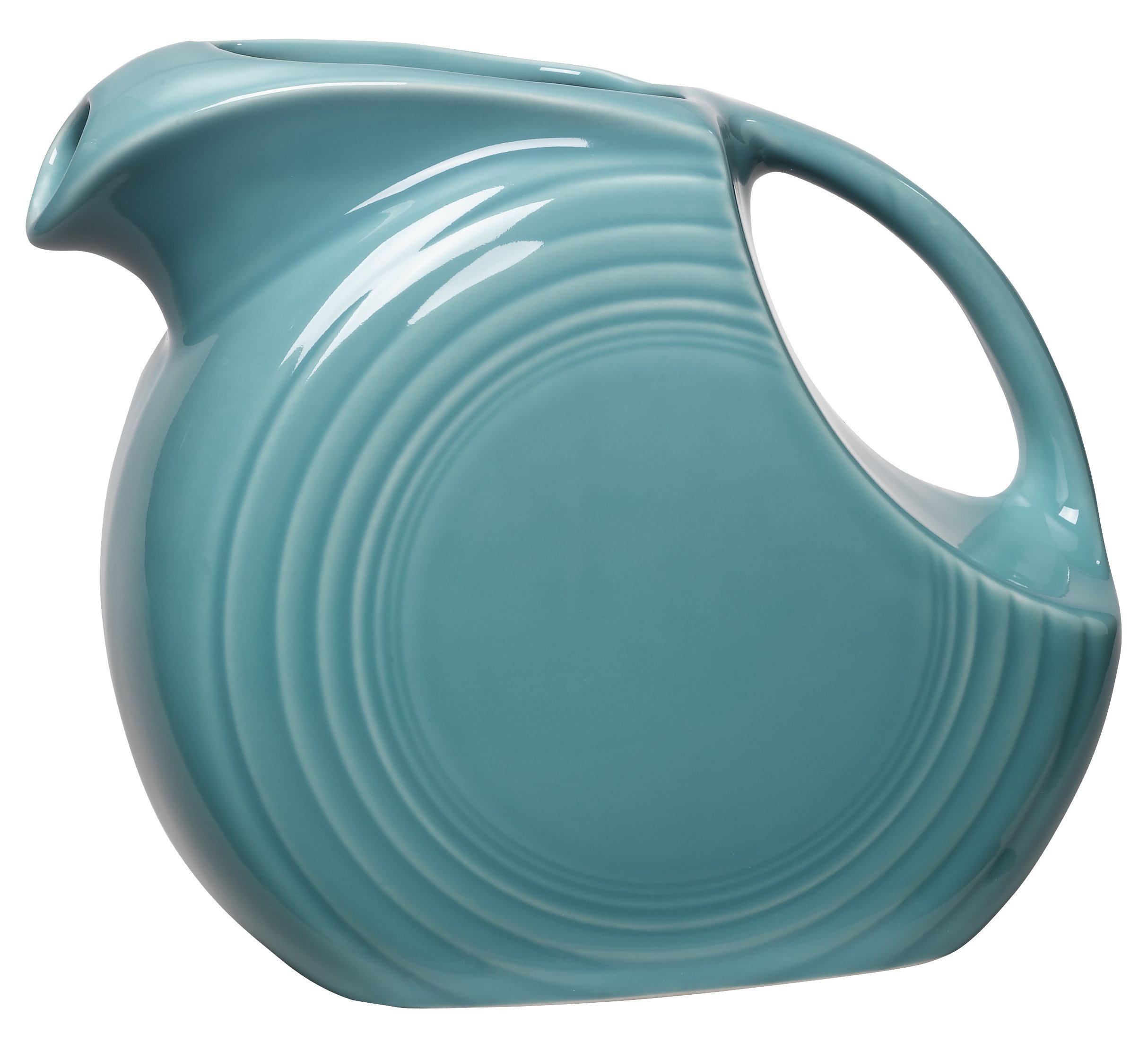 Fiesta 67-1/4-Ounce Large Disk Pitcher, Turquoise