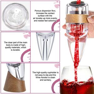 Wine Aerator Instantaneous Decanter, Specially Designed and Manufactured for All Wine Enthusiasts the Instant Sobering Aerator, Great Gift Gifts - With Packaging Box (Clear)