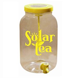 solar powered sun tea jar w/storage lid
