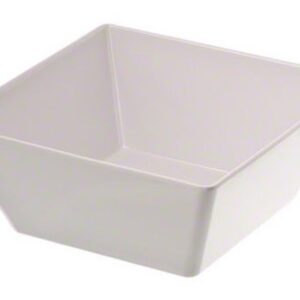 American Metalcraft MELSQ94 Melamine 9.5" Square Bowl, 125-Ounce, White