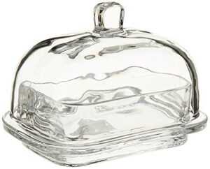 abbott collection 27-continental large rectangle covered butter dish, 7" l