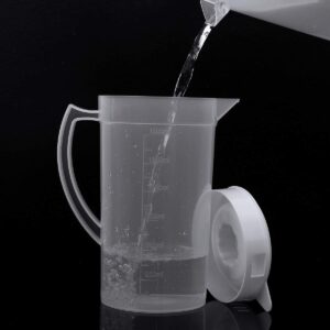 Aislor Plastic Straining gallon pitcher,Dishwasher Safe White 1500ml