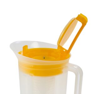 Primula Today Shake and Infuse Pitcher – Spacious and Innovative Infusion Chamber – 100% BPA, PVC, Phthalate, and – 3 Quarts – Yellow