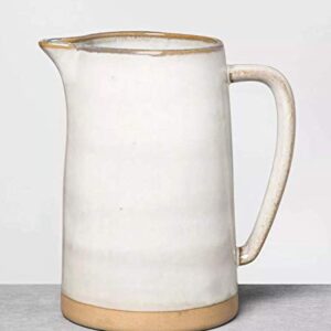 Hearth & Hand with Magnolia Stoneware Pitcher (Gray Short)