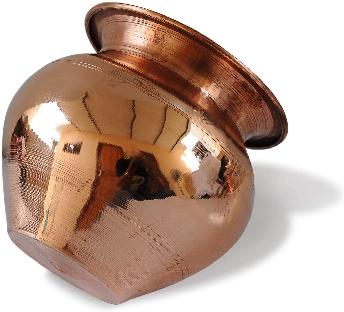 SWARA ONLINE Handmade Copper Lota for Puja PHandmade Copper Lota Kalash Copper Kalash