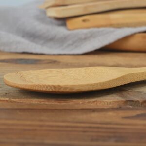 ccHuDE 4 Pcs Bamboo Non Stick Rice Spoon Rice Paddle Rice Spatula Rice Scooper Scoop for Sushi