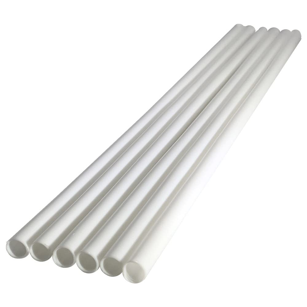 12” Cake SOS White Plastic Cake Dowel Rods for Tiered Cake Construction and Stacking Supporting Cake Round Dowels Straws, 12 ct.