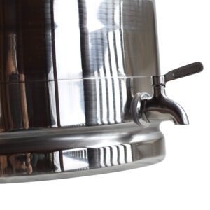 stainless steel(304 grade) milk, maple syrup transport cans, sealed lid & optional spigot (20 liter (5.3 gal.), including dispenser)