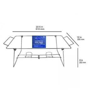 6 Pack Chafing Dish Wire Rack Buffet Stand Folding Easy-carrying Wire frame Serving Trays Food Warmer Rack, full size