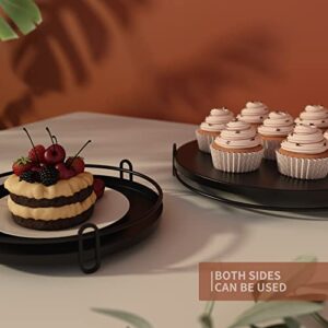 Vivevol Cupcake Stand, 3-Piece Cake Stands Set, Cake Plate Dessert Candy Display Plate Dessert Stand, 8”-10”-12” (Black)