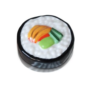 nora fleming on a roll (sushi) a294 - hand-painted ceramic unique décor - summer minis for the home and office