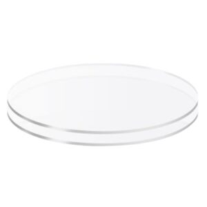 tuelaly 2pcs cake plates, cake disk, acrylic round discs, non-sticky reused acrylic buttercream cake discs for cakes serving