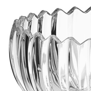 Mikasa Estate Crystal Footed Bowl, Serving Tray, Clear