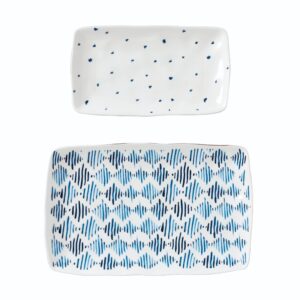 lenox blue bay 2-piece nesting platter set, 2.87