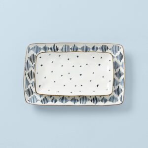 Lenox Blue Bay 2-Piece Nesting Platter Set, 2.87