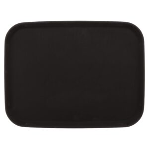 g.e.t. ns-1520-bk bpa-free non-slip plastic rectangular serving tray, 15" x 20", black