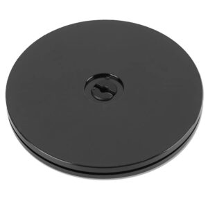 6 inch lazy susan turntable black acrylic ball bearing rotating tray for spice rack table cake kitchen pantry decorating tv laptop computer monitor, 30-lb load capacity (360˚ rotation)