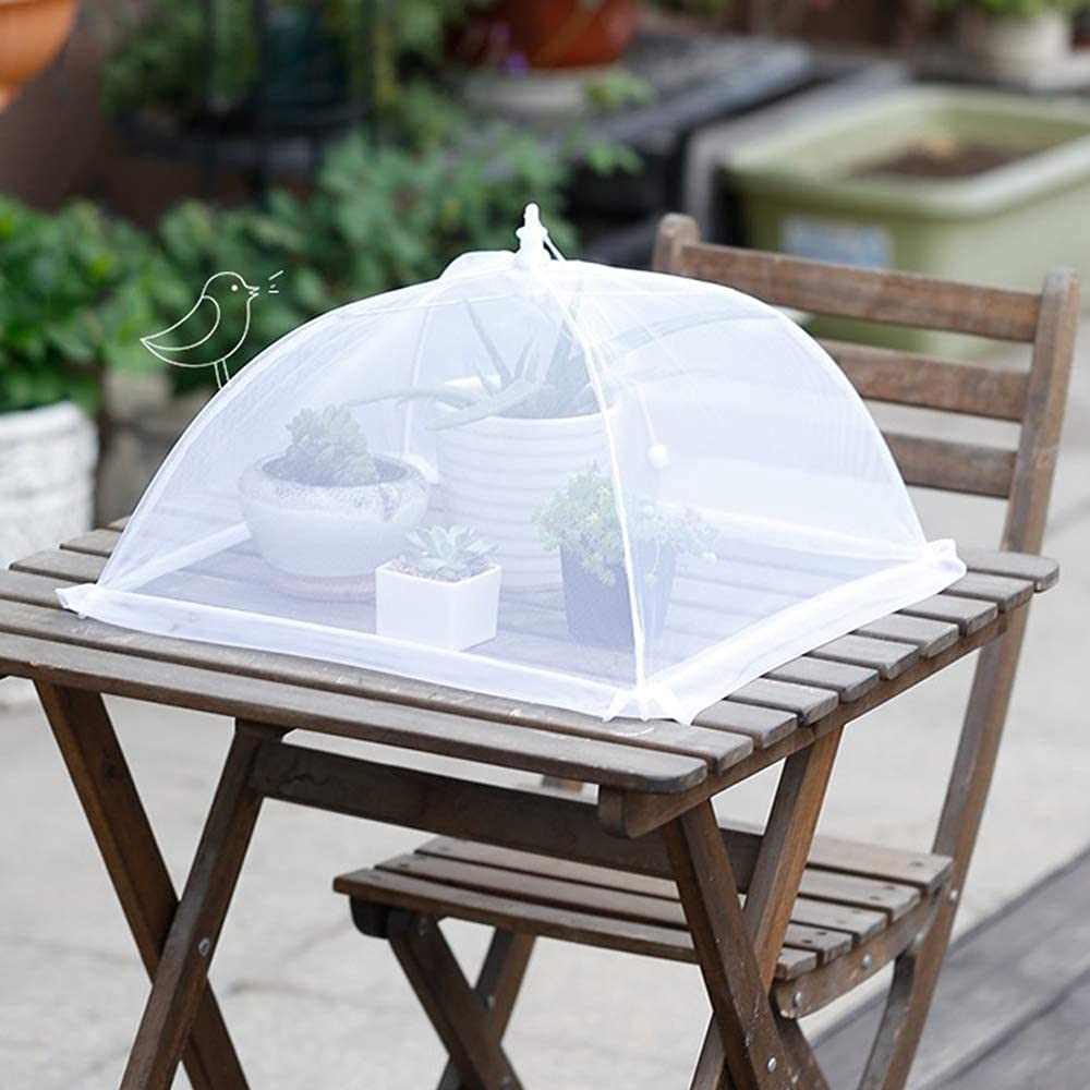 Inn Diary Large 17" Pop Up Mesh Food Cover Tent for Outside Picnics Camping BBQ,Umbrella Screen Tents Reusable and Collapsible,Keeping Flies Off Dishes Fruits Vegetables