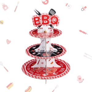 bbq baby shower decorations baby q cake stand for table summer bbq table decoration cake stand with baby bbq hamburger baby barbecue party decoration supplies baby shower gender reveal outdoor indoor