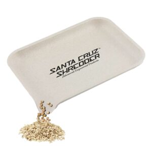 santa cruz shredder tray - smooth rounded edges, spout for easy filling - durable design for effortless experience