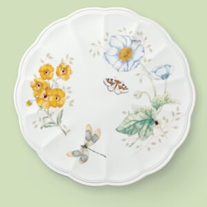 Lenox Butterfly Meadow Pedestal Cake Plate - Medium 10"