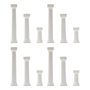 12pcs 3 size wedding cake decoration support tool sets fondant cakes tier separator support stand oman column cake tiered stands