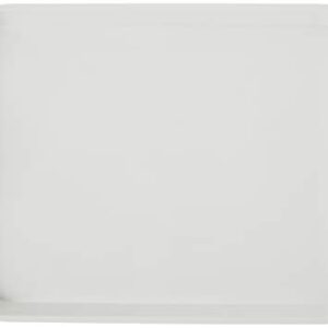 Hutzler Melamine Serving Tray with Handles, 20" x 15", White