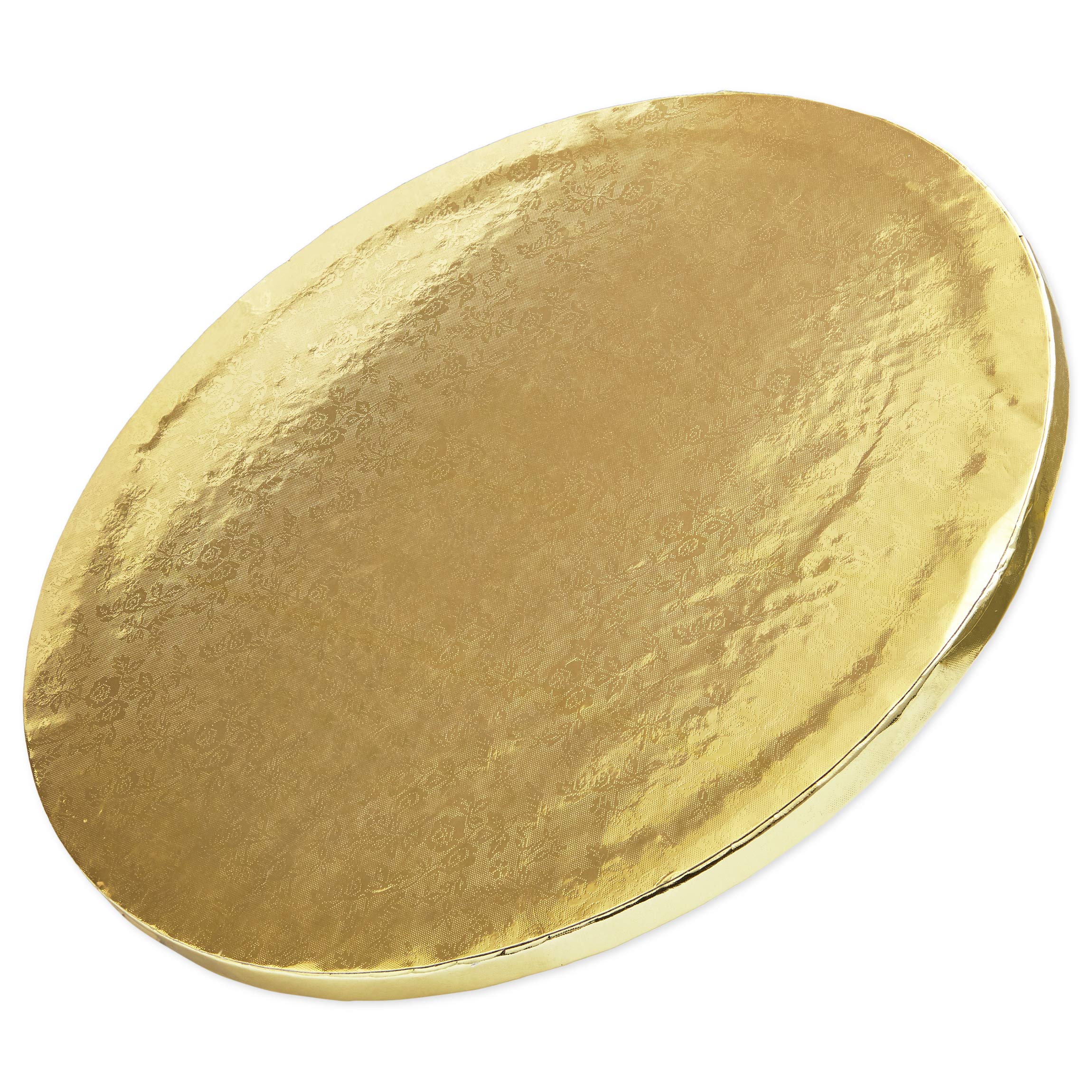 Gold Foil Cake Boards, Disposable Drum Circles (11.5 in.)