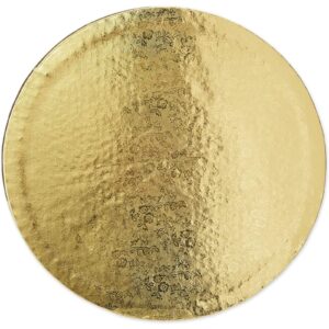 Gold Foil Cake Boards, Disposable Drum Circles (11.5 in.)