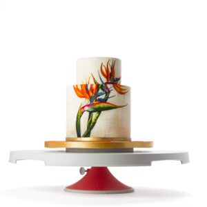 Sugarworks Artists Cake Turntable Rotating Cake Stand Cake Decorating Stand, with Brake/Stop