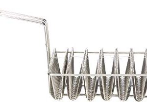 Excellanté 8 Mould Taco Basket Nickel Plated Taco Shell Basket