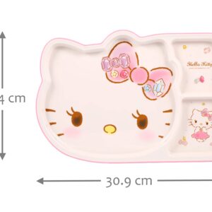 Hello Kitty Cute Deluxe Pink Dinnerware Flatware Meal Set – Plate Bowl Cup Spoon, 4 pieces