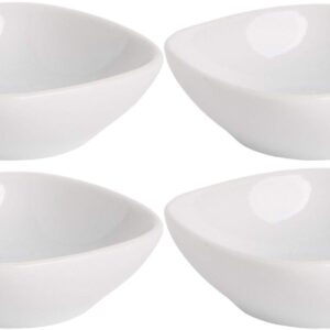 Home Essentials 15238 Fiddle Fern Square Bowls Mini Taster, Set of 4, 1 Oz