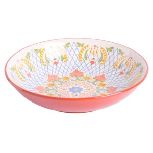 laurie gates by gibson hand painted tierra mix and match dinnerware set, pasta bowl (10.5"), assorted