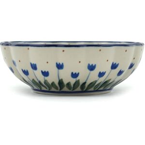 Polish Pottery Bowl 5-inch Water Tulip