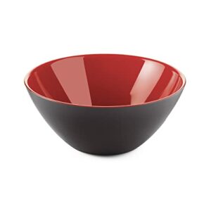 guzzini my fusion black and red 1.2 quart bowl