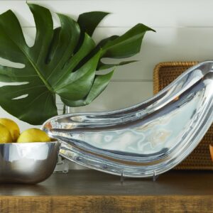 nambe Boomerang Bowl, Made of Metal Alloy, Measures 8.5-Inches, Serving Bowl, Small Dish, Countertop, Fruit, Salad and Sides Bowl, Centerpiece, Kitchen Décor