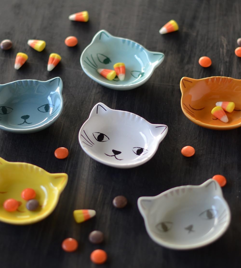 Set of 6 Purrfect Cat Pinch Bowls L46003