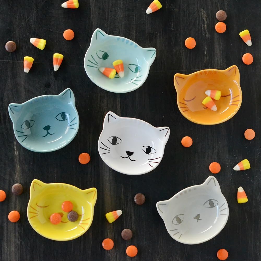 Set of 6 Purrfect Cat Pinch Bowls L46003