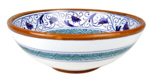 gute deruta italy penny cereal bowl | handcrafted & handpainted italian ceramics | authentic italian pottery handmade in deruta, italy