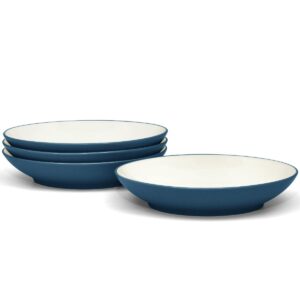 noritake colorwave blue bowl, coupe pasta, 35 oz., 9 1/4", set of 4 in blue