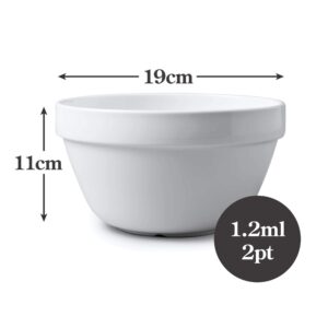 Wm Bartleet & Sons Traditional Porcelain Pudding Basin (20cm/1.25ltr/2pt) – White