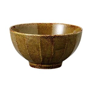 yamashita kogei 754237481 rice bowl, color glazed green, medium flat bowl, 4.6 x 2.0 inches (11.8 x 5.2 cm)