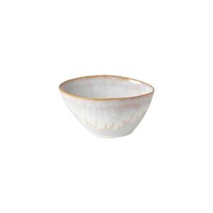 costa nova ceramic stoneware 15 oz. oval soup & cereal bowl - brisa collection, sal (white) | microwave & dishwasher safe dinnerware | food safe glazing | restaurant quality tableware